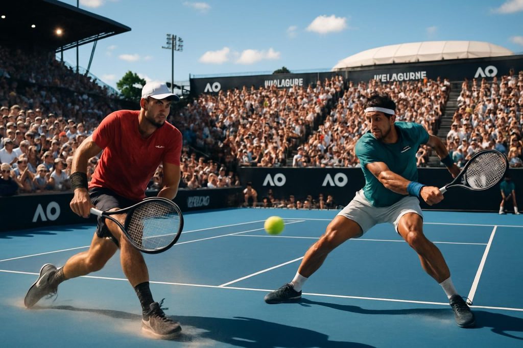 suivez l'open d'australie avec les favoris en pleine forme et préparez-vous à une deuxième semaine riche en duels passionnants et en spectacle exceptionnel.