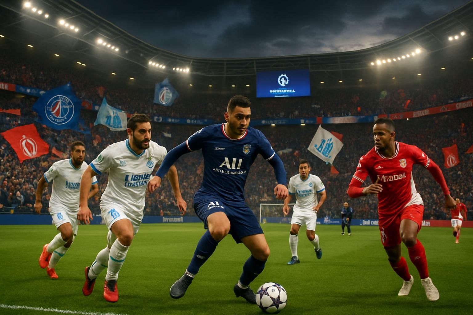 analyse des scénarios possibles pour la qualification des clubs français en ligue des champions, avec le psg en tête et om et monaco en lutte pour les places.