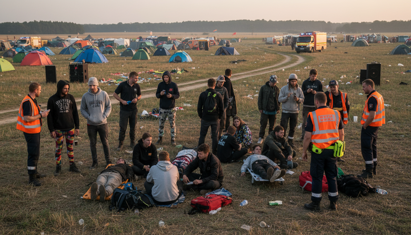 près du mans, 21 participants secourus lors d'une free party en raison de problèmes de santé. découvrez les détails de cet événement et les interventions des secours.