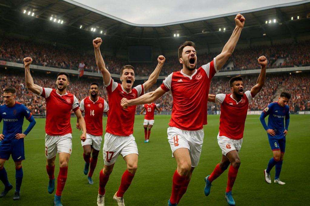 reims s'impose face à clermont et monte à la deuxième place du classement de ligue 2, devançant désormais le red star dans la course au sommet.