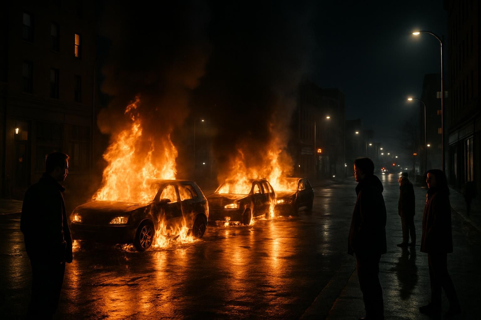 pour le réveillon 2025, une hausse des incendies de véhicules est observée tandis que les violences urbaines montrent une baisse notable, offrant un bilan contrasté de la nuit du nouvel an.