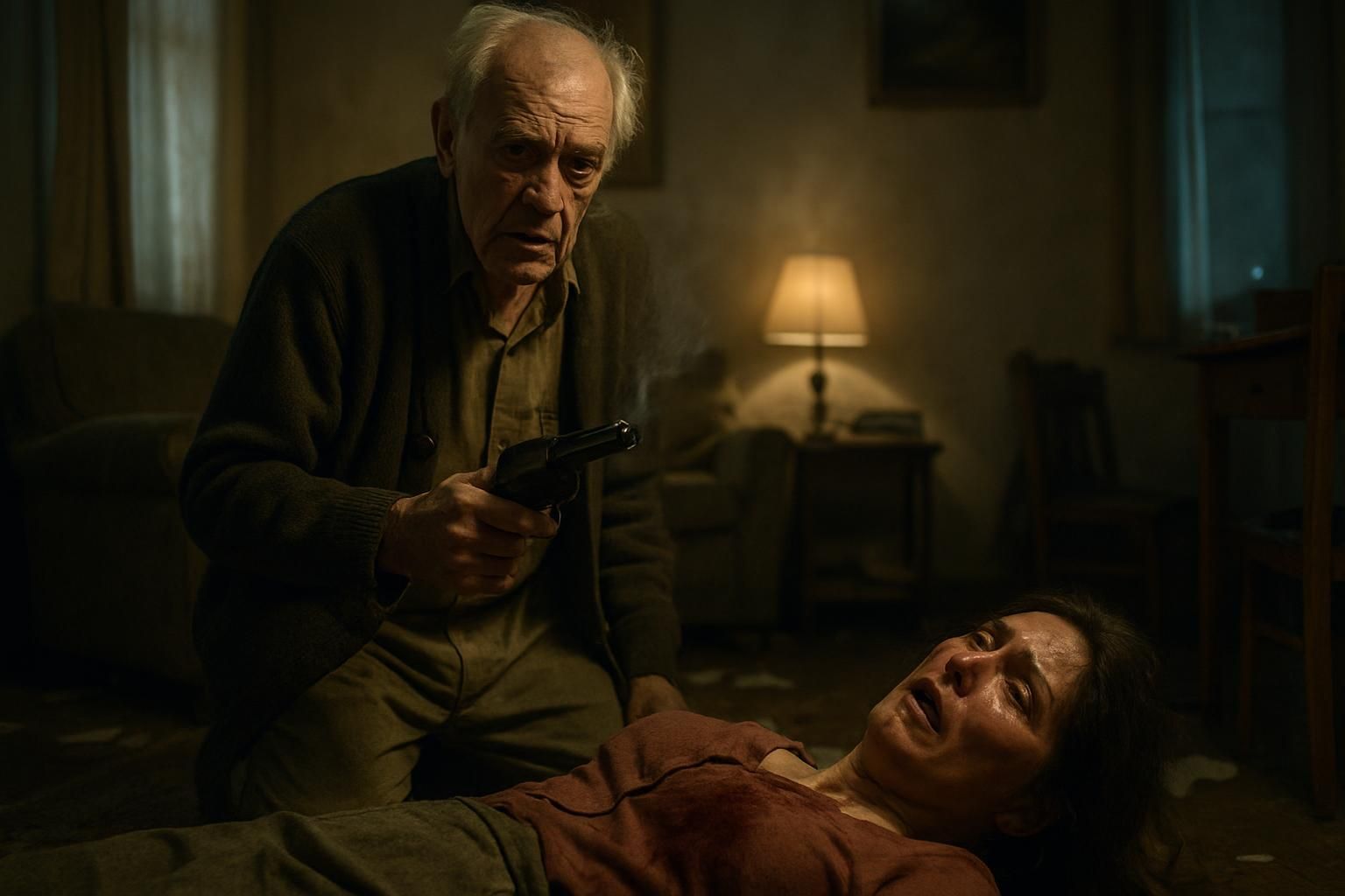 un octogénaire, terrifié par son ex-épouse, met tragiquement fin à ses jours après lui avoir infligé une blessure mortelle par arme à feu.