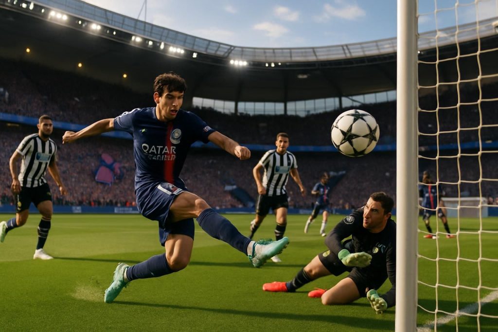 revivez le superbe but de vitinha qui ouvre parfaitement le score pour le psg contre newcastle dans cette vidéo highlight incontournable.