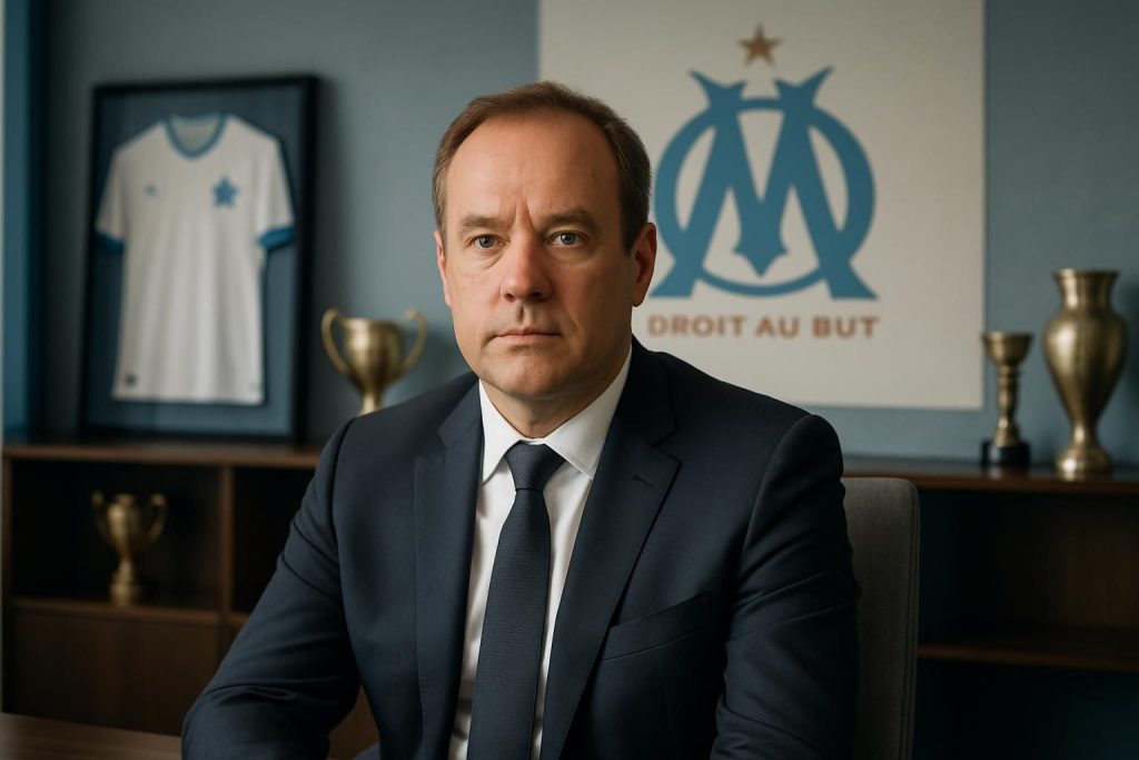 alban juster nommé président du directoire par intérim de l'om, prenant la relève de pablo longoria pour assurer la continuité à la tête du club.