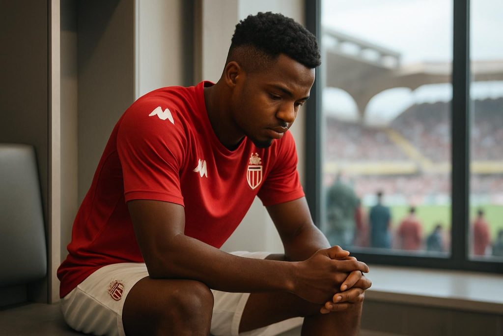 ansu fati, l'attaquant vedette de monaco, est incertain pour le derby décisif contre nice, suscitant l'inquiétude avant ce match important.