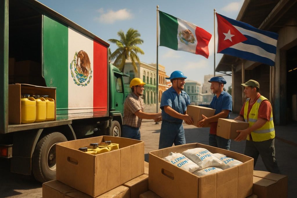 découvrez comment le mexique transforme son aide humanitaire destinée à cuba, passant de l'envoi de pétrole à la fourniture de lait en poudre pour répondre aux besoins essentiels.