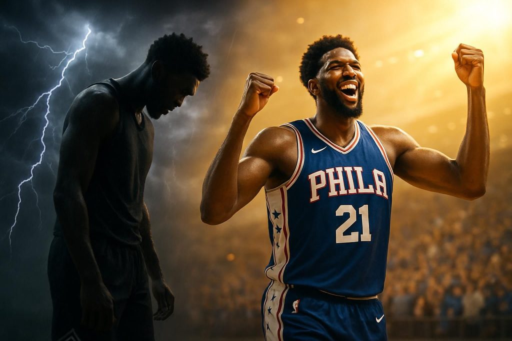 découvrez le parcours inspirant de joel embiid, de ses défis tumultueux à son retour triomphant sur le terrain, symbole de résilience et de renaissance.