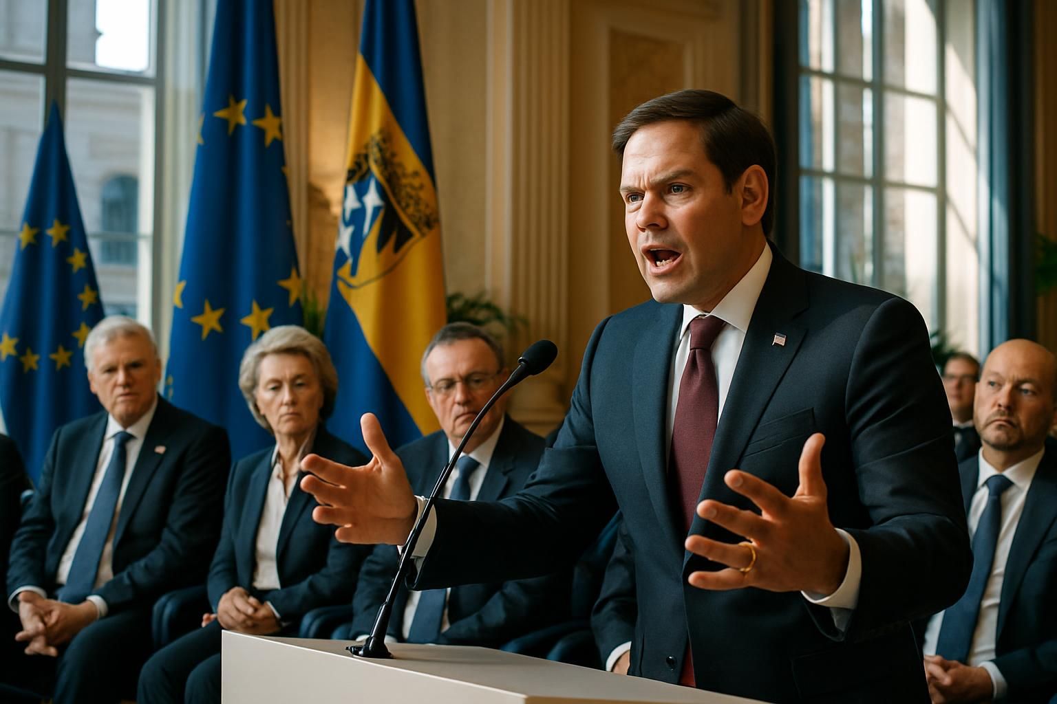 Géopolitique : À Munich, les discours enflammés de Marco Rubio peinent à séduire les dirigeants européens