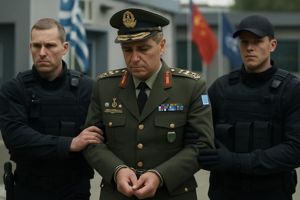 un colonel grec a été arrêté pour espionnage au profit de la chine au sein de l’otan, soulevant des tensions géopolitiques majeures entre alliés.