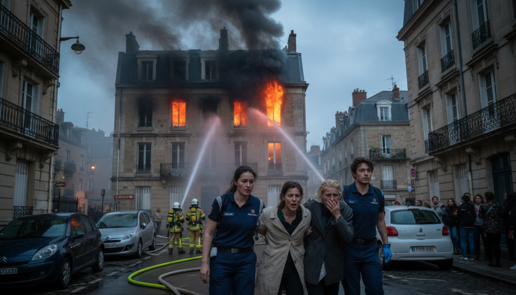 un incendie dans un appartement à rennes a causé l'intoxication de trois personnes. découvrez les détails de cet accident et les mesures prises par les secours.
