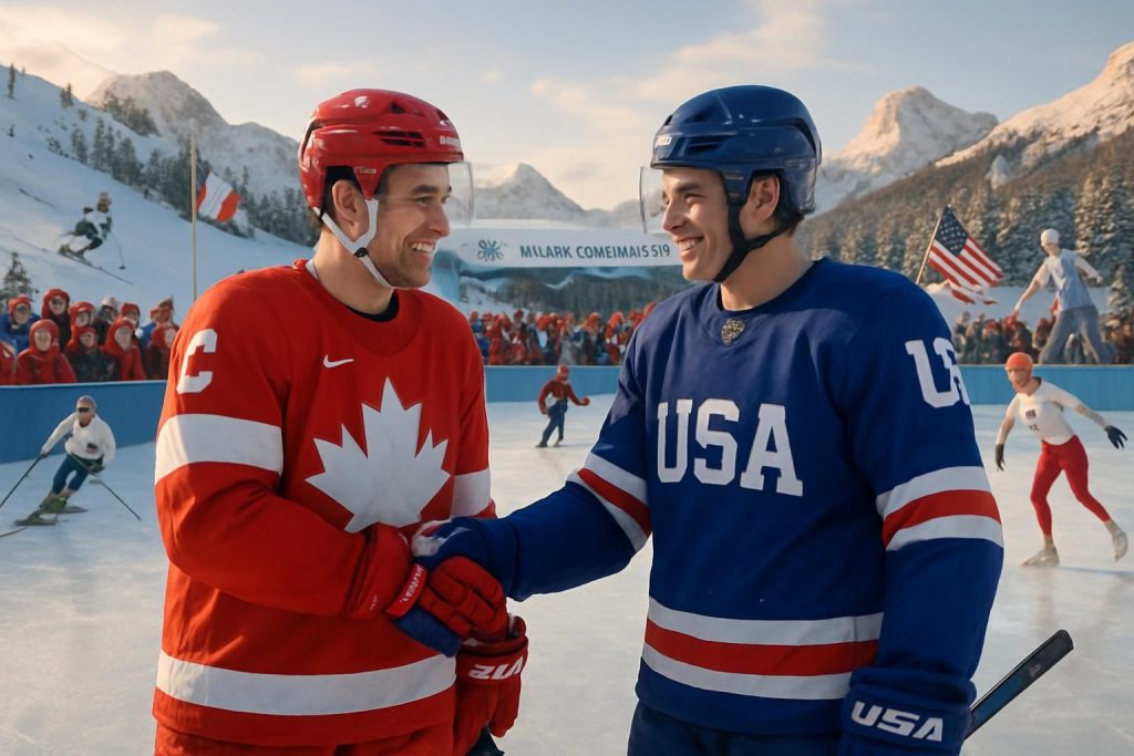 découvrez comment les jo d'hiver 2026 transforment la rivalité entre les états-unis et le canada en bien plus qu'un simple duel de hockey, mêlant passion sportive et échanges culturels.