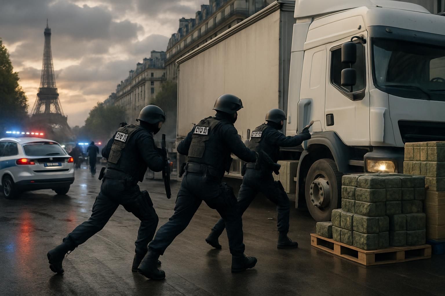 les frères b. démantelés dans une opération policière à paris, avec la saisie de 17 tonnes de cannabis et la découverte de 11 millions d'euros de profits issus d'un trafic à grande échelle.