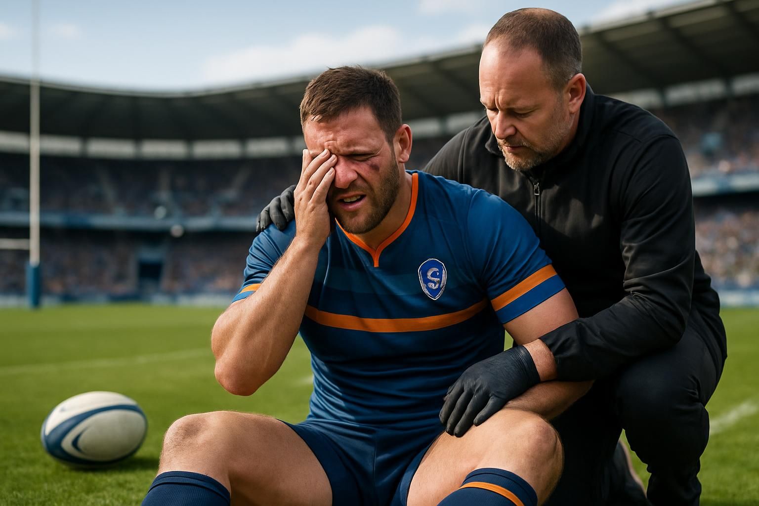 montpellier : giovanni mpetshi perricard forfait face à arthur gea suite à une blessure à l'œil provoquée par une balle, impactant sa participation au match.