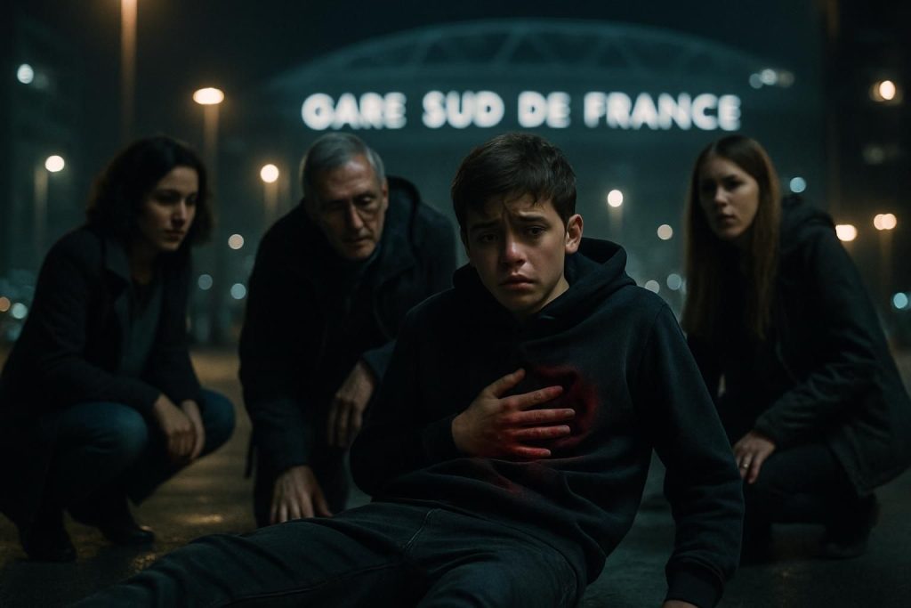 un adolescent de 15 ans a été poignardé lors d'une nouvelle flambée de violences entre mineurs près de la gare sud de france à montpellier, suscitant l'inquiétude dans la région.