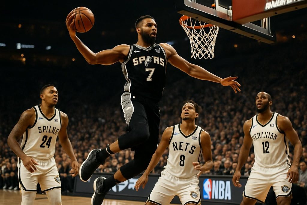 les spurs poursuivent leur série exceptionnelle avec un 11e succès consécutif en s'imposant facilement face à brooklyn lors d'un match nba intense et captivant.