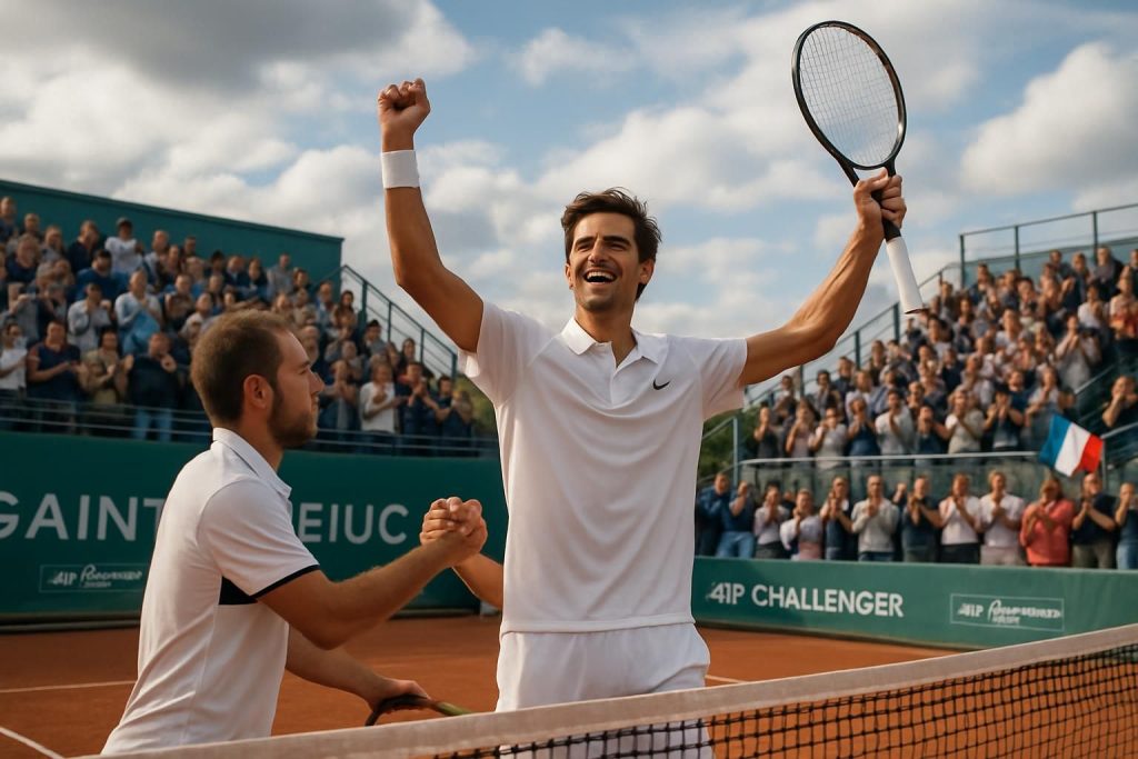 pierre-hugues herbert bat hugo gaston et se qualifie pour la finale du challenger atp 100 de saint-brieuc, dans un match intense et décisif.