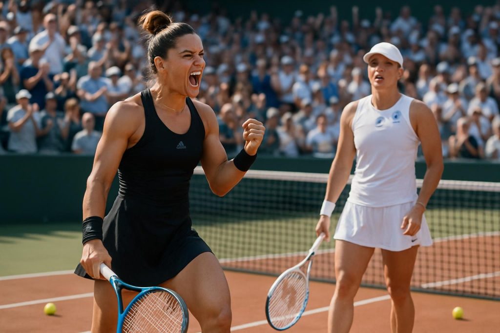 sakkari crée la surprise en éliminant la favorite swiatek lors des quarts de finale, un retournement de situation inattendu dans le tournoi.