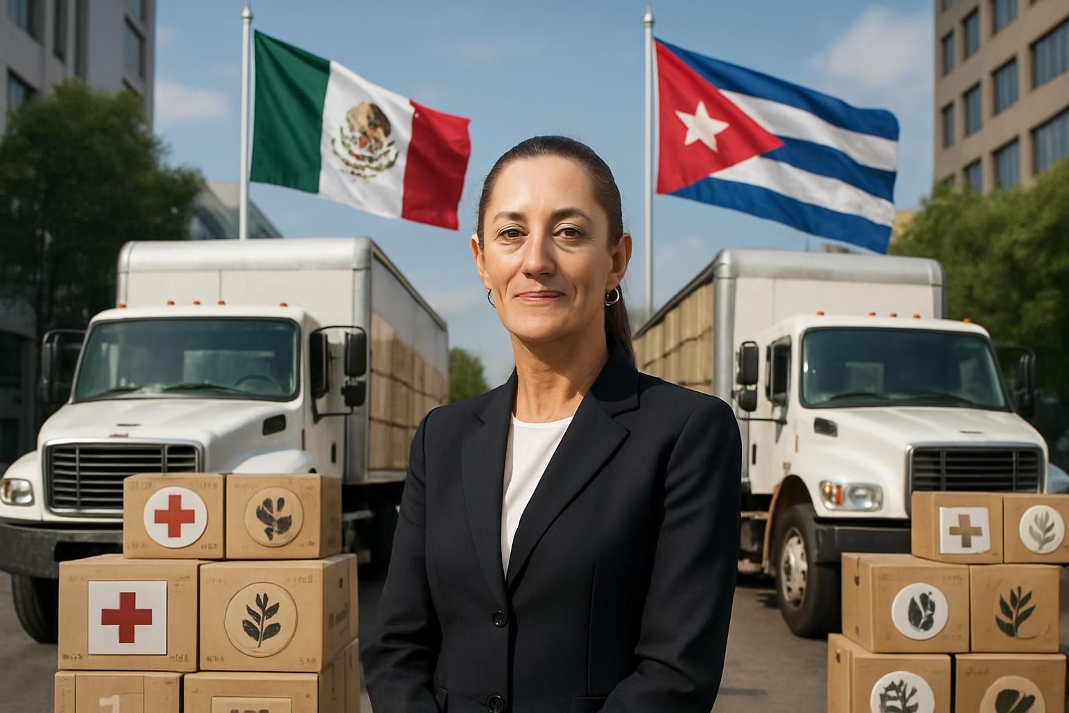 sheinbaum annonce l'envoi d'une aide humanitaire mexicaine pour soutenir cuba face à ses défis actuels, témoignant de la solidarité et de l'engagement mexicain envers le peuple cubain.