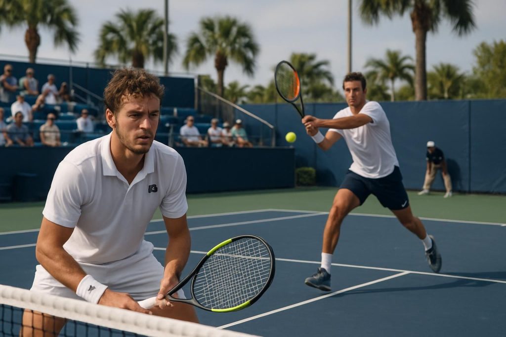 terence atmane a été éliminé au deuxième tour de l'atp 250 de delray beach après une défaite face à flavio cobolli, mettant fin à son parcours dans le tournoi.