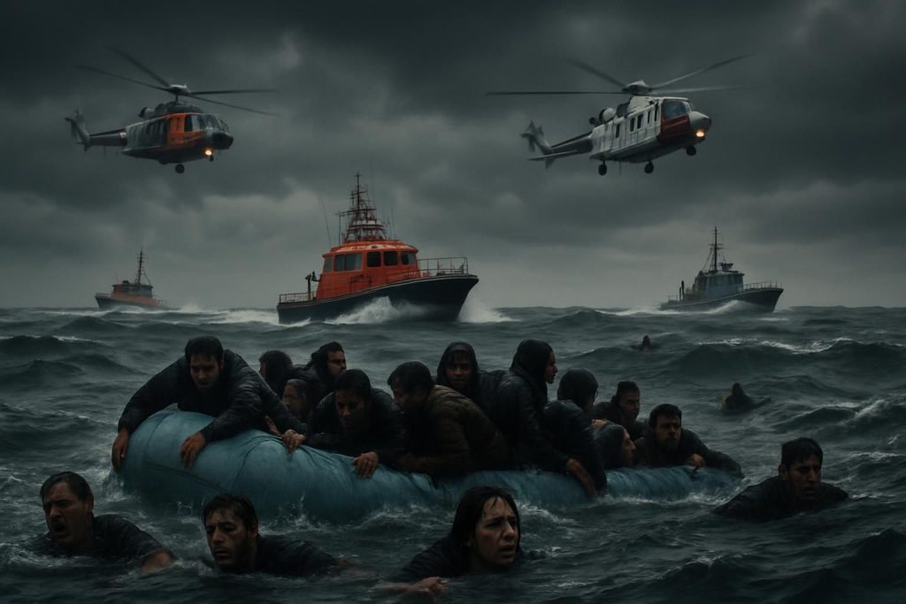 tragédie dans la manche : 27 migrants perdent la vie, un constat tragique partagé entre autorités françaises et britanniques.