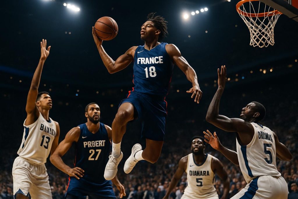 découvrez les performances remarquables de nolan traoré lors d'une nuit française en nba, avec également les exploits d'ousmane dieng, rudy gobert et mo diawara qui se sont illustrés sur le parquet.