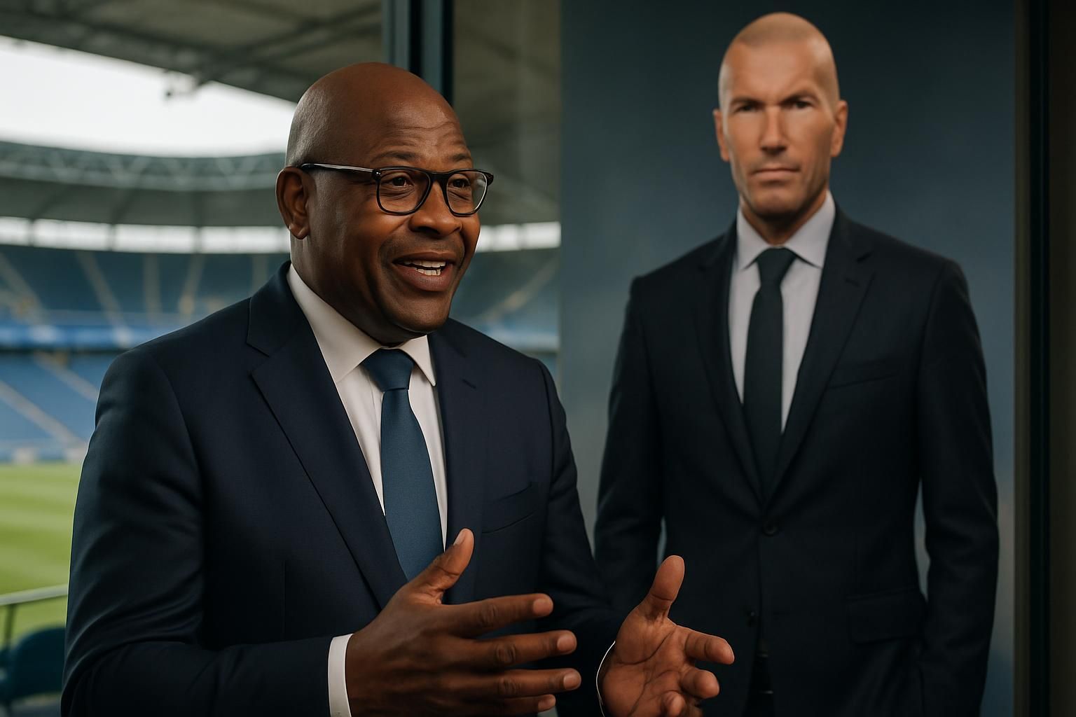 wilfrid mbappé exprime son soutien à la possible nomination de zinédine zidane comme entraîneur de l'équipe de france, soulignant sa vision et son expérience.