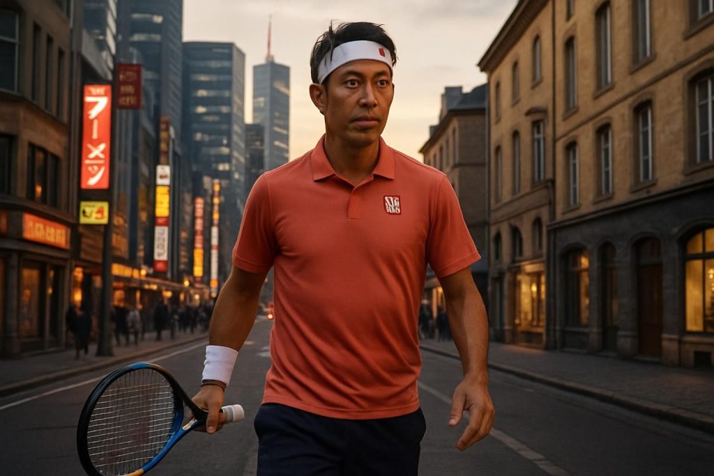 à 36 ans, l'ancien numéro 4 mondial kei nishikori traverse tokyo-thionville pour relancer sa carrière en tournoi challenger et viser les qualifications avec détermination.