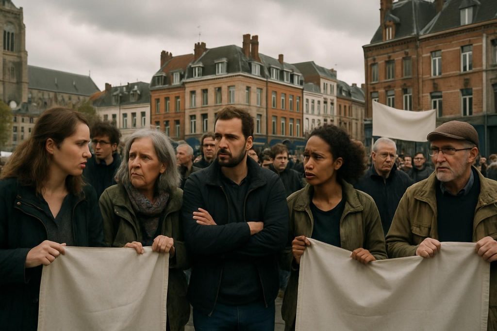 à roubaix, l'opposition s'organise pour faire face à david guiraud et au mouvement mélenchoniste, mettant en lumière les enjeux politiques locaux.