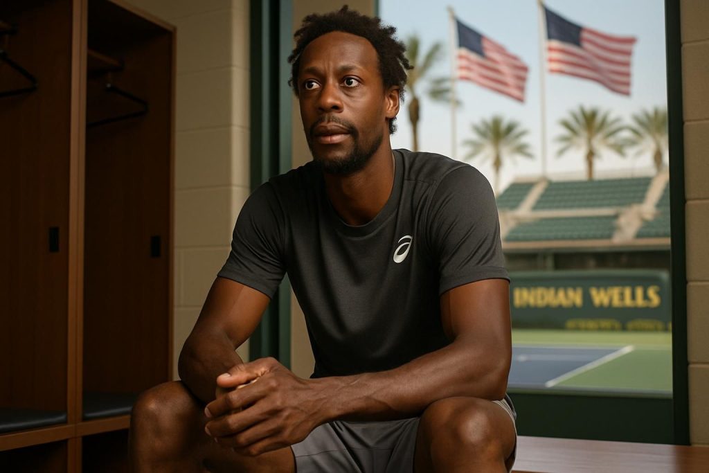 avant son dernier match à indian wells, gaël monfils exprime son fort attachement aux états-unis, soulignant que le public américain le dépasse même en passion par rapport à paris.