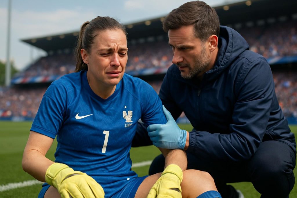 blessure de pauline peyraud-magnin : la gardienne de l'équipe de france sera absente lors du match de qualification face à l'irlande, en ouverture des qualifications pour la coupe du monde.