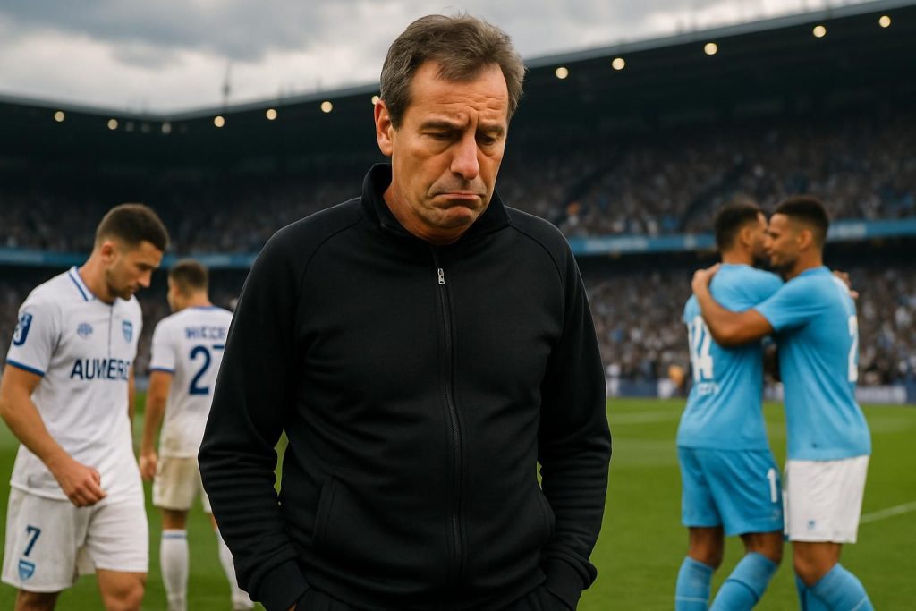 christophe pelissier regrette les erreurs d'auxerre lors du match contre marseille, soulignant que leurs occasions manquées ont été durement punies par l'efficacité adverse.