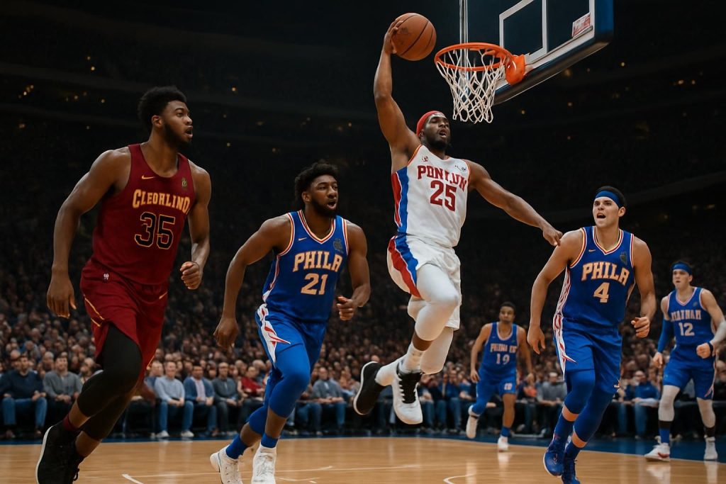 cleveland et detroit continuent leur série positive tandis que philadelphie retrouve son éclat en nba, offrant des performances remarquables cette saison.