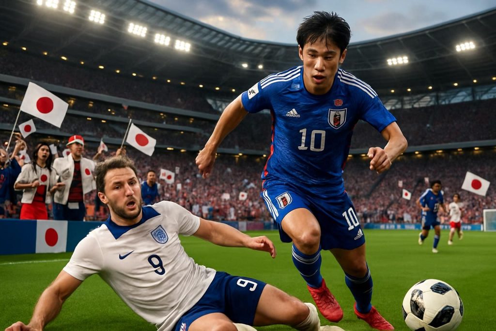 revivez la surprise de la coupe du monde 2026 avec la défaite inattendue de l'angleterre face au japon lors d'un match amical intense.