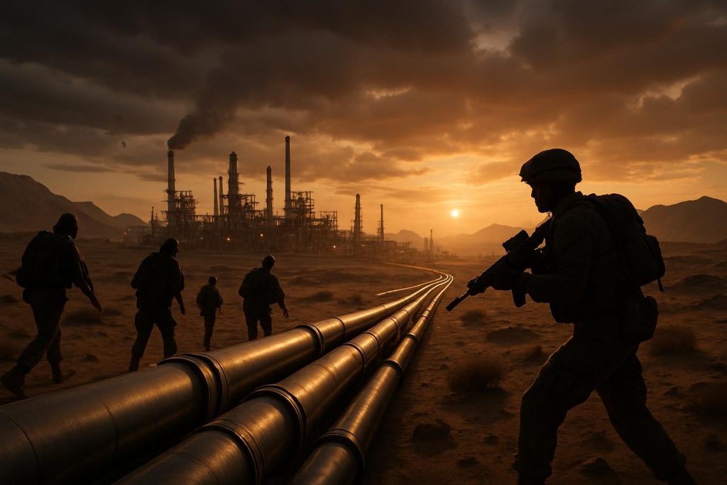 analyse de l'impact du pétrole dans la crise au moyen-orient et son rôle dans l'aggravation des tensions géopolitiques mondiales.