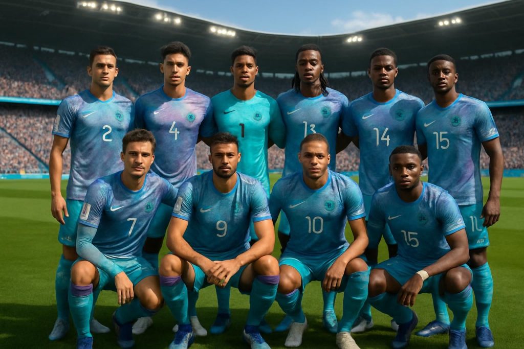 découvrez en images la tenue unique et aux couleurs surprenantes des bleus pour la coupe du monde, une innovation qui marque le tournoi.