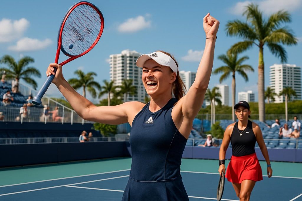 elena rybakina s'impose une fois de plus face à jessica pegula et se qualifie pour les demi-finales du tournoi de tennis de miami.