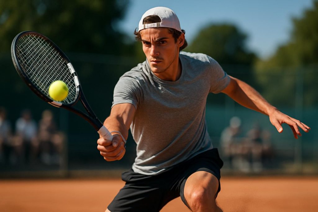 découvrez comment le joueur fils affine son nouveau coup droit avec des ajustements subtils pour améliorer sa performance sur le court.