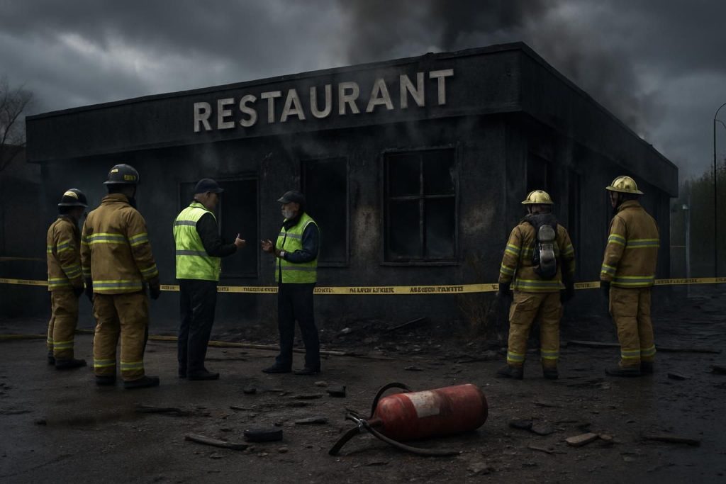 un restaurant de flers en émoi après un incendie suspect dévastateur, soulevant une possible piste criminelle inquiétante dans la région.