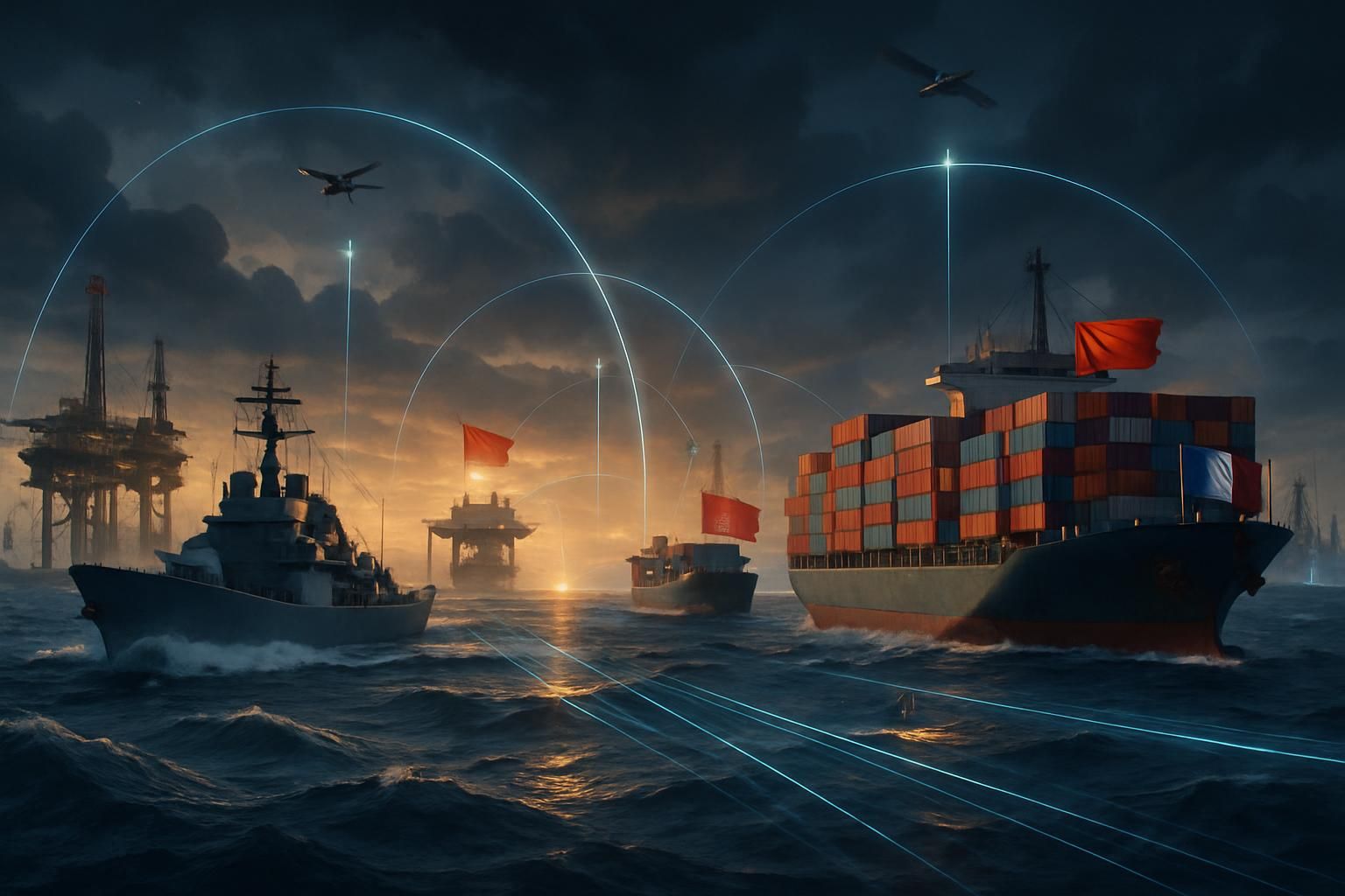 « Fluxuat » mais ne sombre pas : géopolitique des flux et enjeux des conflits maritimes actuels