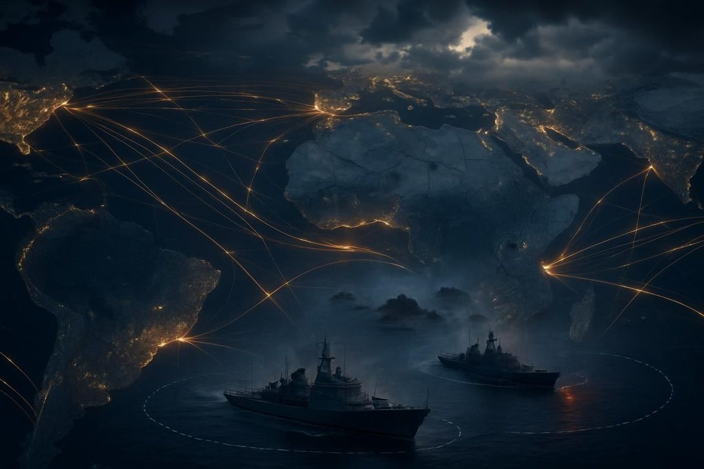 découvrez l'analyse approfondie de la géopolitique des flux maritimes et les tensions actuelles dans les conflits en mer avec « fluxuat » nec mergitur.