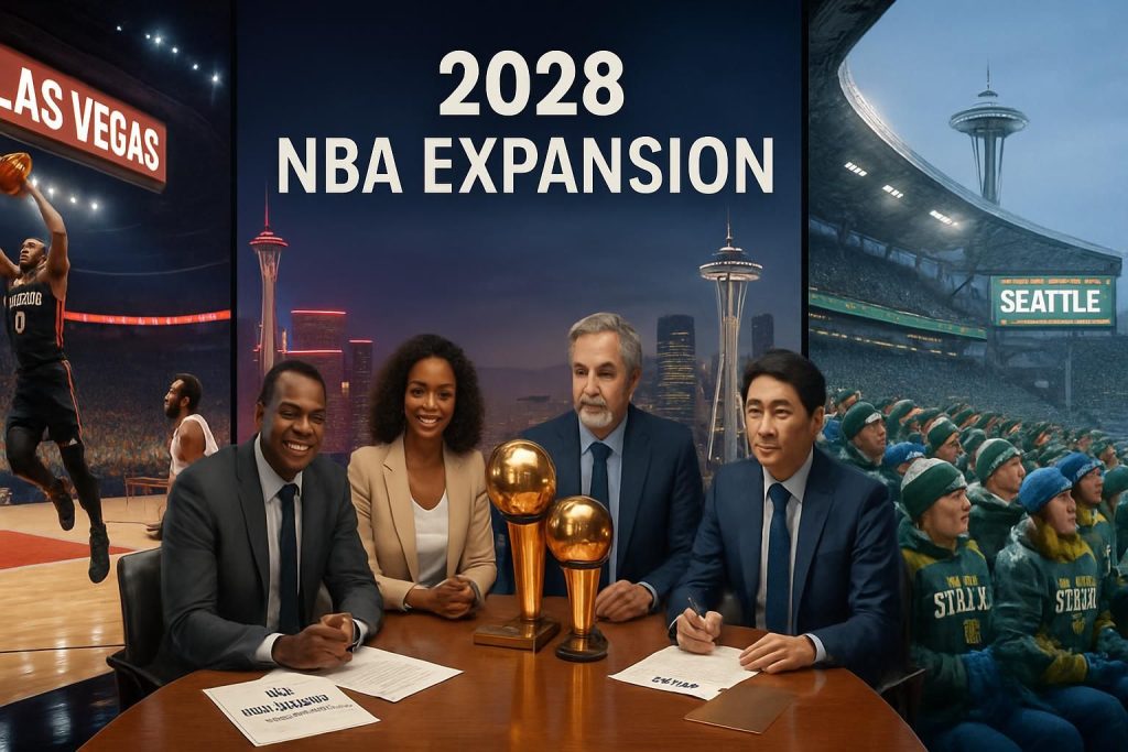 découvrez tout sur les franchises nba de las vegas et seattle en 2028 : frais d'entrée, processus de draft et présentation des nouveaux propriétaires.