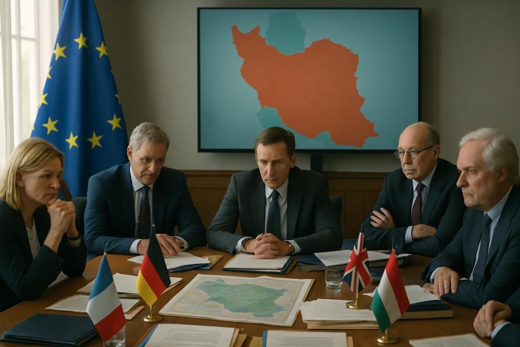 analyse des avancées prudentes et des divisions au sein de l'union européenne face aux défis géopolitiques posés par l'iran.