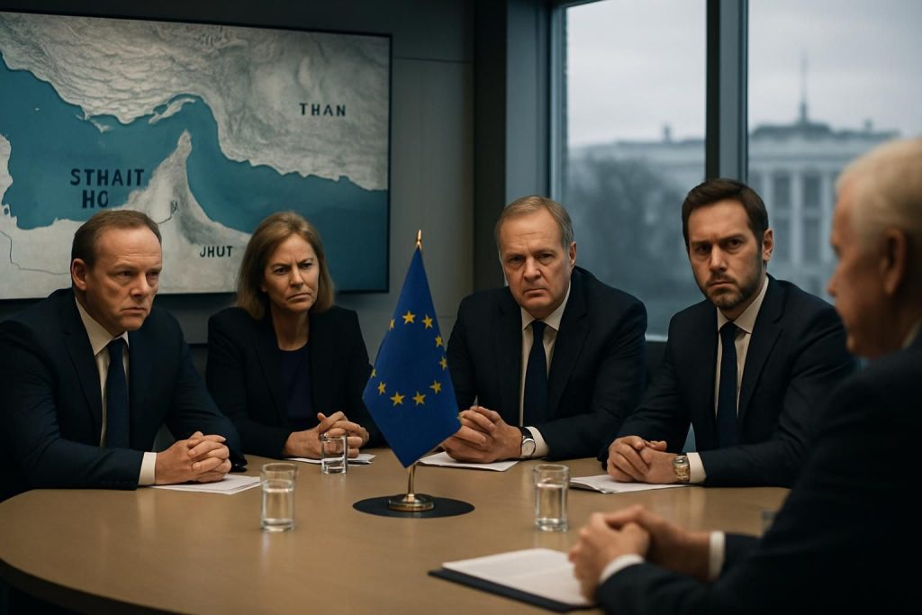 analyse géopolitique du refus des européens d’intervenir dans le détroit d’ormuz, un coup dur pour la stratégie de trump.