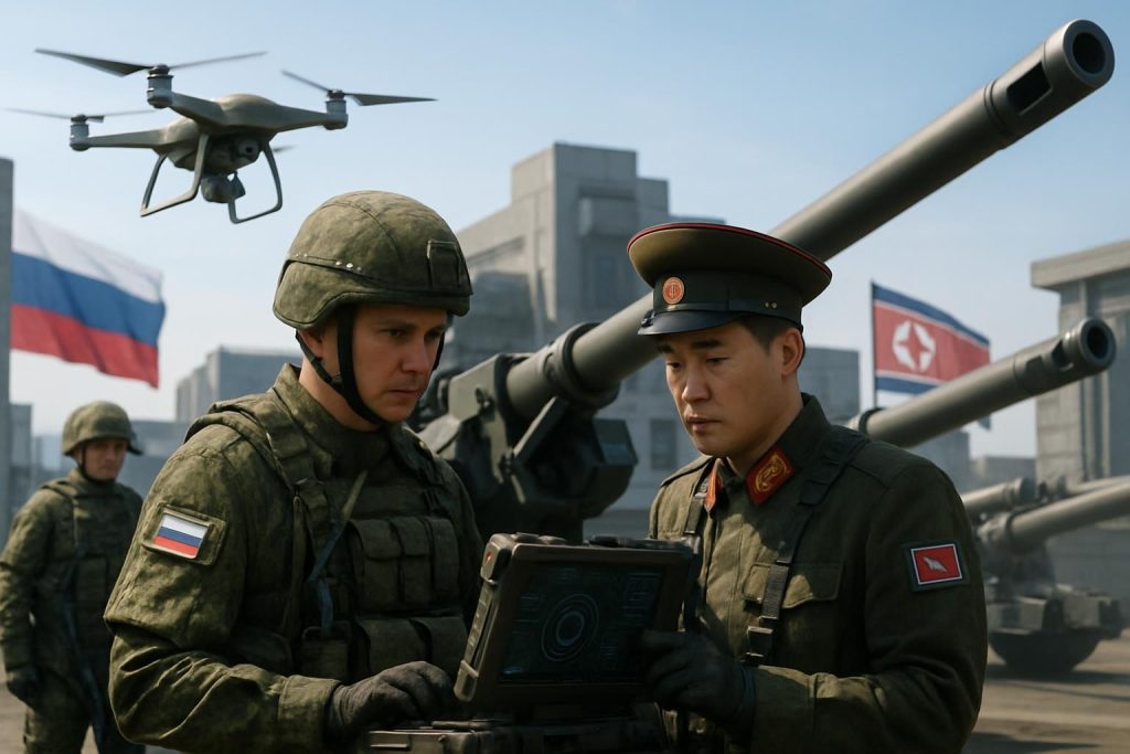 découvrez comment la collaboration stratégique entre moscou et pyongyang allie artillerie traditionnelle et innovation technologique, redéfinissant la géopolitique moderne.