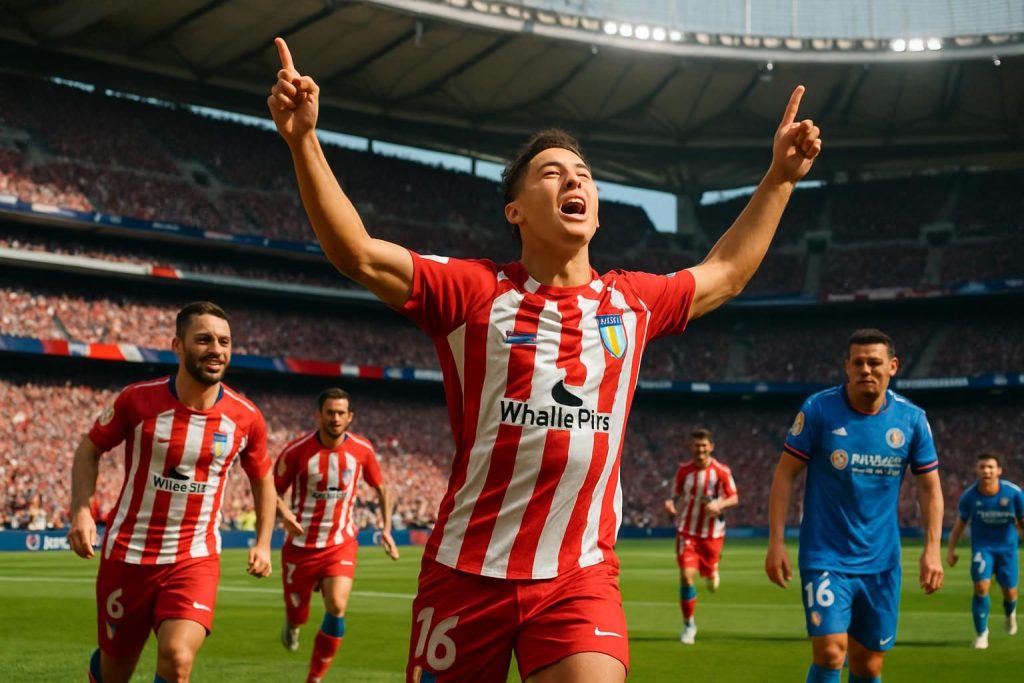 l'atlético de madrid retrouve le podium de la liga grâce à un superbe but de nahuel molina lors de sa victoire contre getafe.