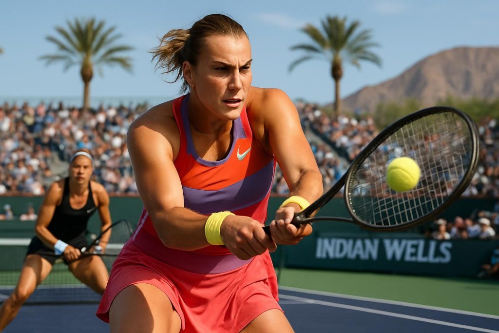 aryna sabalenka impressionne en intensifiant son jeu pour éliminer jaqueline cristian au troisième tour du tournoi d'indian wells.