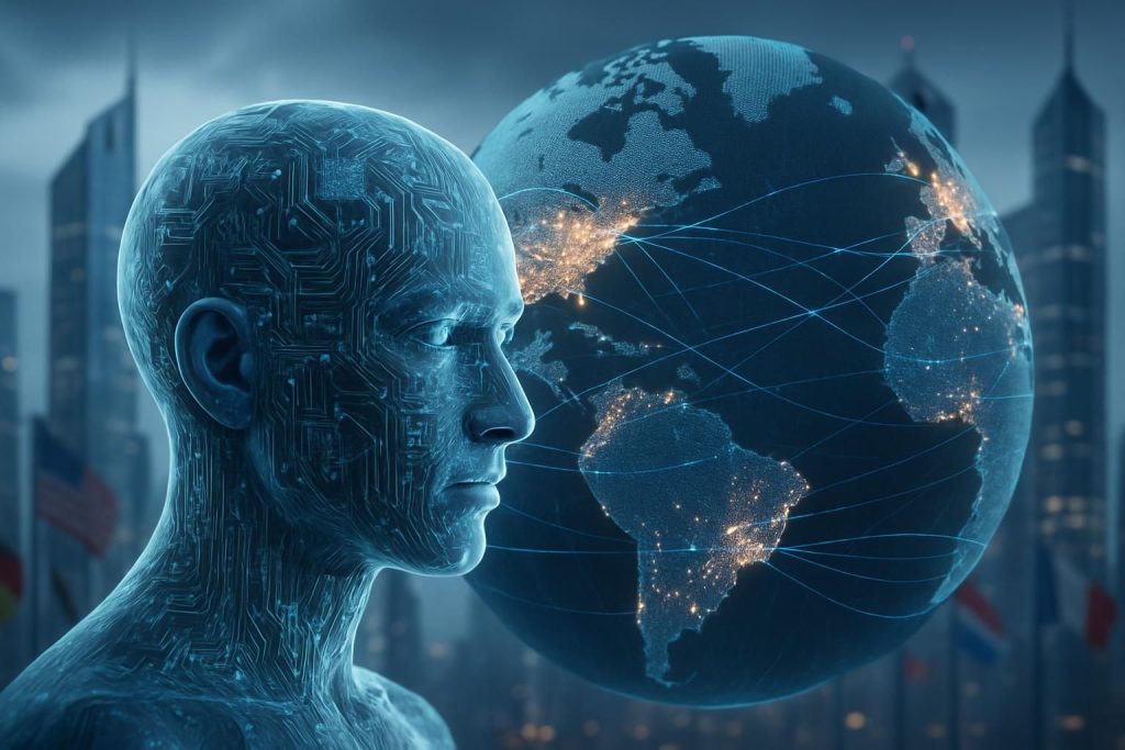 explorez les défis majeurs que pose l'intelligence artificielle dans le contexte géopolitique mondial, et comprenez son impact sur les relations internationales et la sécurité globale.