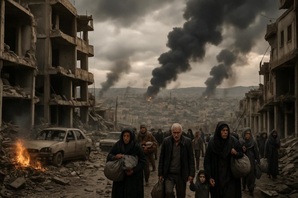 israël lance des frappes sur beyrouth et le sud du liban, provoquant le déplacement d'un million de personnes et une crise humanitaire majeure.