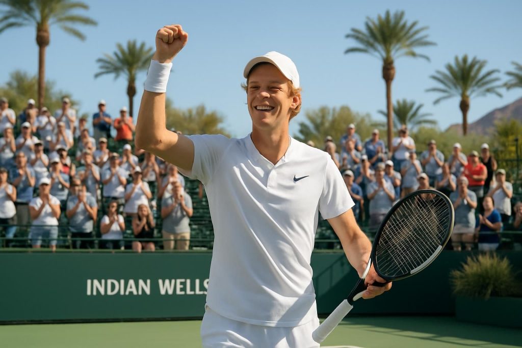 jannik sinner partage ses impressions sur son triomphe à indian wells, évoquant un nouveau succès prometteur pour sa carrière.