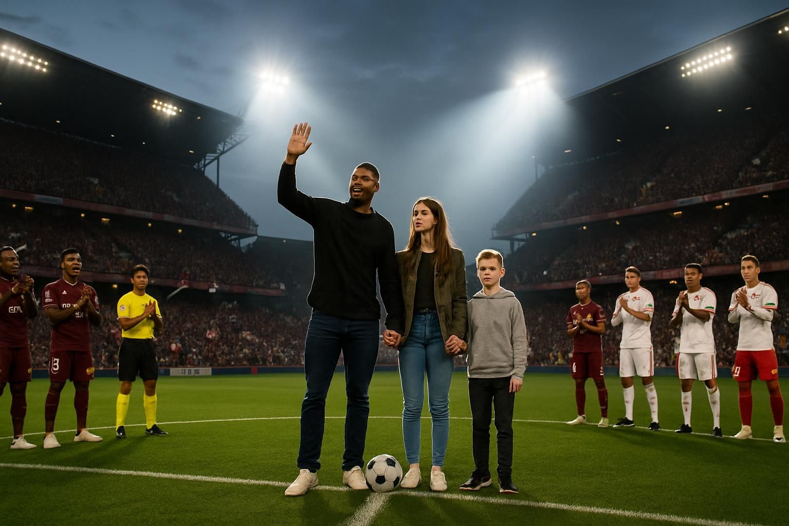 découvrez le coup d'envoi symbolique du match metz-brest, en hommage à tahirys dos santos, sa compagne coline, et eliot thelen, héros ayant survécu à l’incendie de crans-montana, célébrant leur courage et leur résilience.
